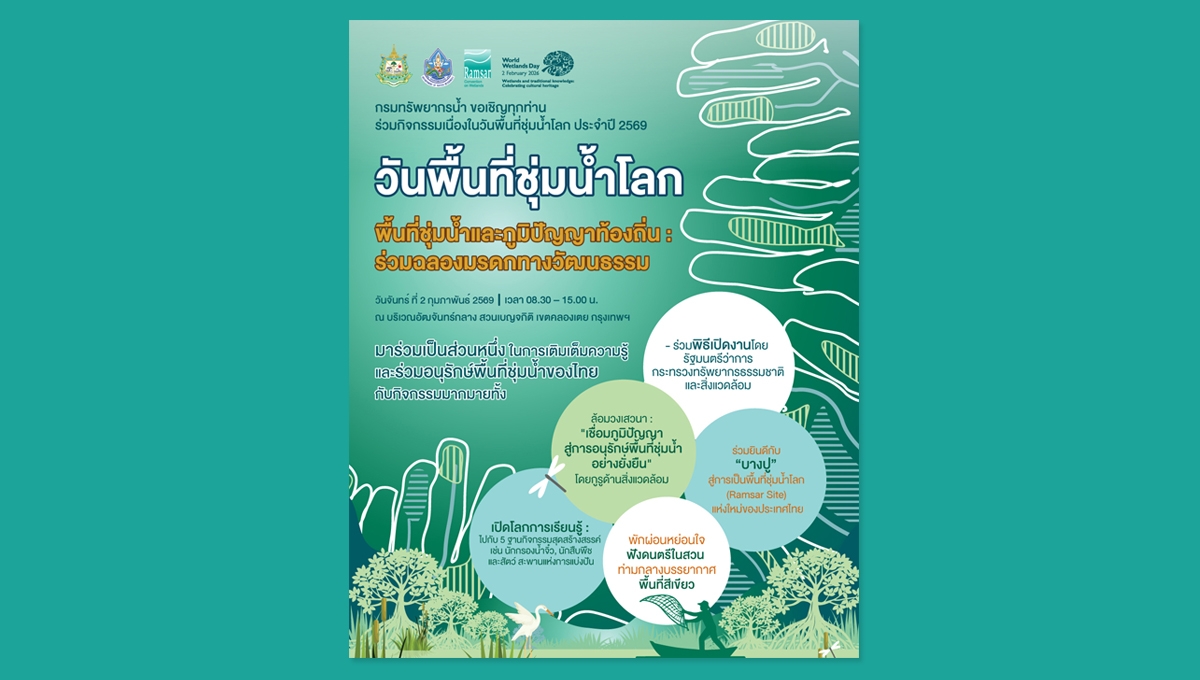 วันพื้นที่ชุ่มน้ำโลก ประจำปี 2569