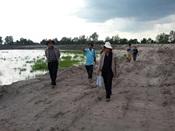 สทภ.11 ตรวจติดตามงานโครงการปรับปรุงฟื้นฟูแหล่งน้ำหนองตรงใจ จ.อุบลราชธานี