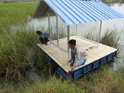 สทภ.11 ตรวจงานโครงการระบบกระจายน้ำพลังงานแสงอาทิตย์แหล่งน้ำหนองพุงมัน