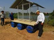 สทภ.11 ตรวจโครงการระบบกระจายน้ำพลังงานแสงอาทิตย์แหล่งน้ำหนองแซง