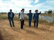 สทภ.11 ดำเนินการตรวจโครงการก่อสร้างระบบกระจายน้ำอ่างเก็บน้ำห้วยระเว