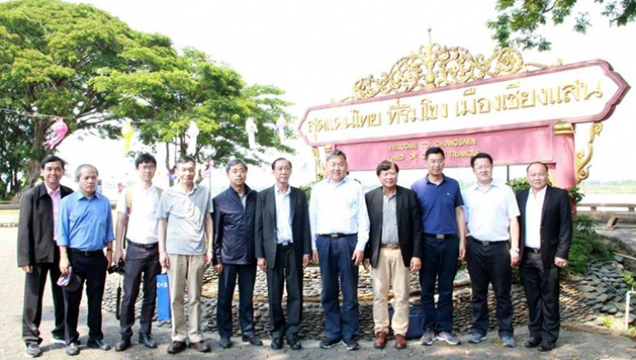 รัฐมนตรีช่วยว่าการกระทรวงทรัพยากรน้ำสาธารณรัฐประชาชนจีน และคณะเยือน ศูนย์อุทกวิทยาที่ 12 (เชียงแสน)