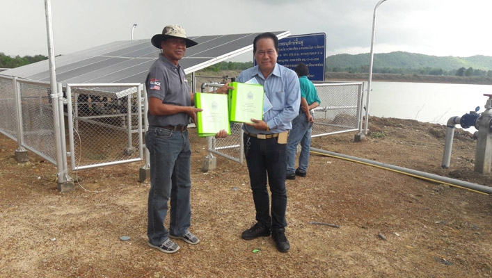 สทภ.2 ถ่ายโอนโครงการก่อสร้างระบบกระจายน้ำด้วยพลังงานแสงอาทิตย์ ให้แก่องค์กรปกครองส่วนท้องถิ่น  ณ จังหวัดชัยนาท และนครสวรรค์