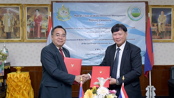 ไทย-ลาวลงนามแผนความร่วมมือด้านทรัพยากรน้ำ