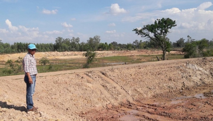 สทภ.11 ตรวจติดตามความก้าวหน้าการดำเนินโครงการอนุรักษ์ฟื้นฟูแหล่งน้ำห้วยพันหม ตอนล่าง จังหวัดยโสธร