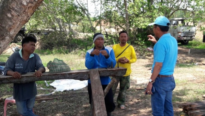 สทภ.11 ตรวจติดตามความก้าวหน้าการดำเนินโครงการอนุรักษ์ฟื้นฟูแหล่งน้ำร่องพาดา จังหวัดอุบลราชธานี