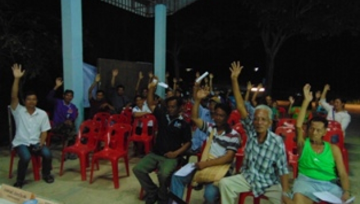 สทภ.๗ จัดประชุมเชิงปฏิบัติการรับฟังความคิดเห็นตามระเบียบสำนักนายกรัฐมนตรี  ว่าด้วยการรับฟังความคิดเห็นของประชาชน พ.ศ. ๒๕๔๘   โครงการอนุรักษ์ฟื้นฟูทางน้ำลำห้วยหนองแก หมู่ที่ ๘ ตำบลสามกระทาย อำเภอกุยบุรี  จังหวัดประจวบคีรีขันธ์