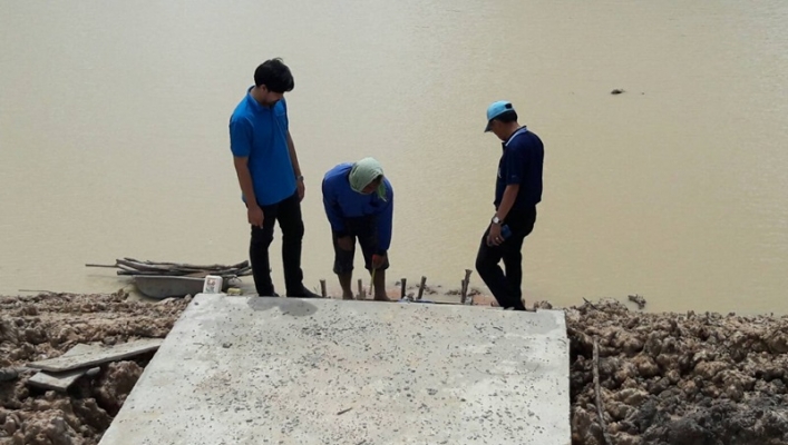 สทภ.11 ตรวจติดตามก้าวหน้าโครงการปรับปรุงฟื้นฟูแหล่งน้ำกุดจอก จังหวัดอุบลราชธานี