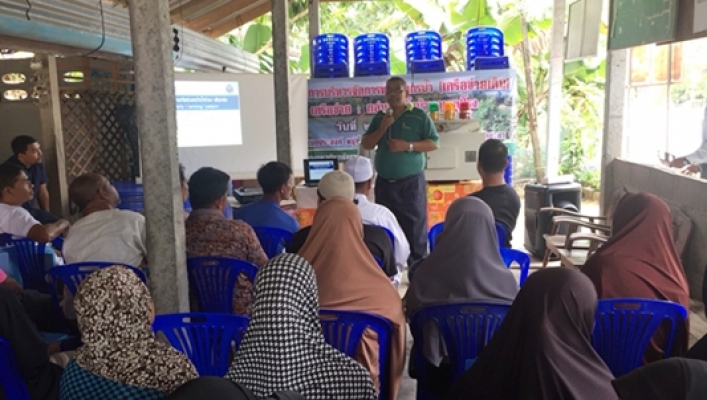 สทภ.8 จัดโครงการบริหารจัดการทรัพยากรน้ำ เครือข่ายกลุ่มผู้ใช้น้ำบ้านกูแบปูโรง