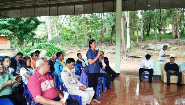 สทภ.๔ จัดโครงการรับฟังความคิดเห็นของประชาชนในการทบทวนและจัดทำแผนการบริหารจัดการทรัพยากรน้ำในพื้นที่ลุ่มน้ำสาขาลำกระจวน (เวทีชาวบ้าน) ประจำปีงบประมาณ ๒๕๖๑