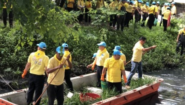 สทภ.1 ส่วนประสานและบริหารจัดการลุ่มน้ำปิงตอนบน ร่วมกิจกรรมจิตอาสา  “เราทำความ ดี ด้วยหัวใจ”  โครงการบูรณาการเพื่อแก้ไขปัญหาคลองแม่ข่า