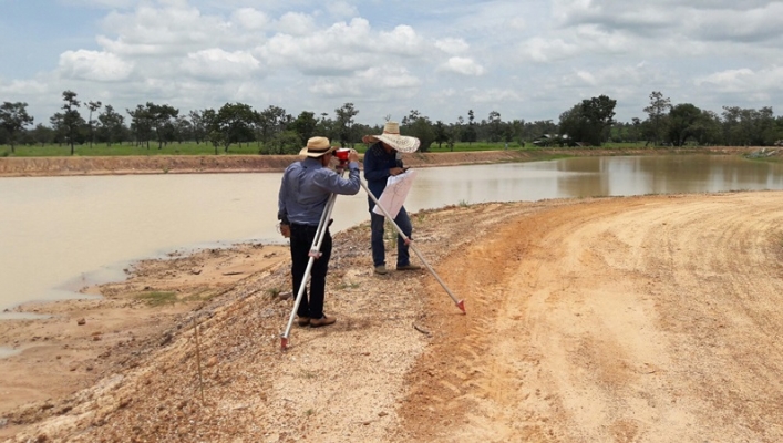 สทภ.11 ติดตามความก้าวหน้าโครงการอนุรักษ์ฟื้นฟูแหล่งน้ำห้วยแก้งตีบ จังหวัดอุบลราชธานี