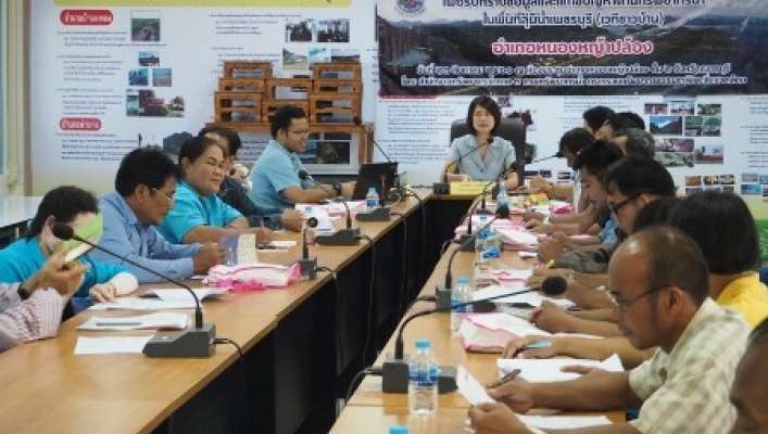 สทภ.๗ จัดโครงการรับฟังความคิดเห็นของประชาชนเพื่อรับทราบข้อมูลและแก้ไขปัญหาด้านทรัพยากรน้ำในพื้นที่ลุ่มน้ำเพชรบุรี (เวทีชาวบ้าน) วันที่ ๒๓ สิงหาคม ๒๕๖๑  ณ หอประชุมอำเภอหนองหญ้าปล้อง จังหวัดเพชรบุรี