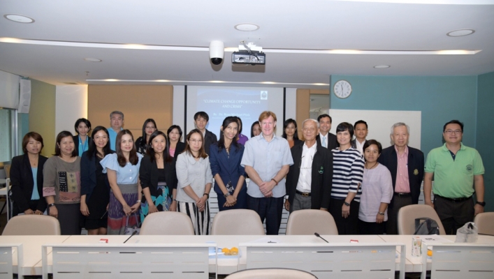 สำนักประสานความร่วมมือระหว่างประเทศร่วมกับสถาบันน้ำแห่งภูมิภาคเอเชีย (Asia Water Academy) จัดการบรรยายพิเศษ เรื่อง “The Climate Change Opportunities and Crisis”
