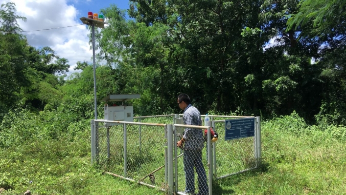 สทภ.๔  ออกตรวจสอบ ซ่อมแซมและบำรุงรักษาสถานีเตือนภัยล่วงหน้า (Early Warning)