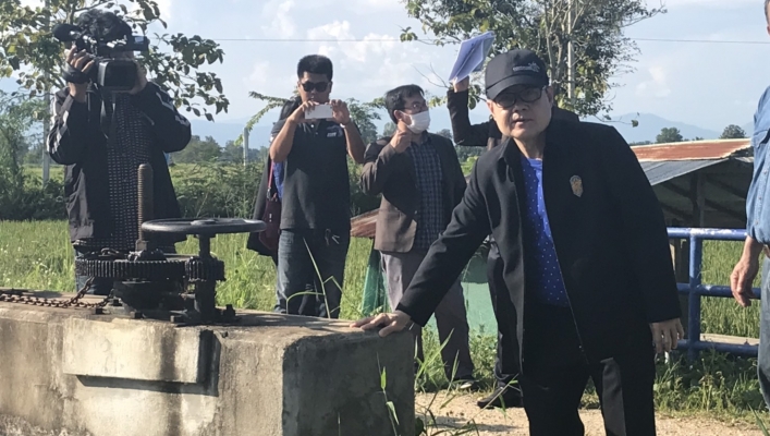 สทภ.1 อธิบดีกรมทรัพยากรน้ำลงพื้นที่ติดตามผลการดำเนินงานโครงการอนุรักษ์ฟื้นฟูแหล่งน้ำ จังหวัดเชียงราย