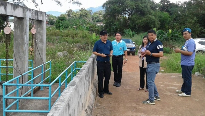 สทภ.1 ติดตามโครงการก่อสร้างฝายน้ำลาว ต เวียง อ เวียงป่าเป้า จ เชียงราย
