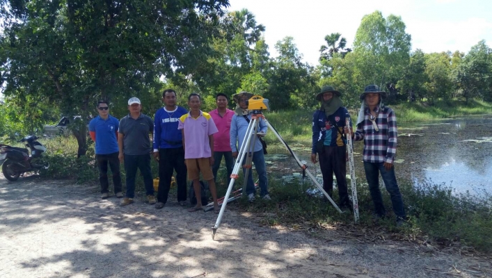สทภ.11 ออกสำรวจเพื่อการออกแบบแหล่งน้ำโครงการปรับปรุงฟื้นฟูแหล่งน้ำหนองเฮือง จ.ยโสธร