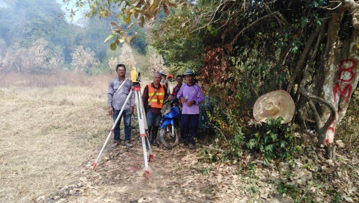 สทภ.11 ออกสำรวจเพื่อการออกแบบแหล่งน้ำโครงการปรับปรุงฟื้นฟูแหล่งน้ำกุดตาอวย จ.อุบลราชธานี