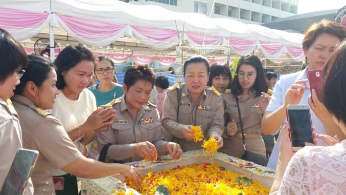 สทภ. ๗ ร่วมเป็นเกียรติในพิธีวางศิลาฤกษ์อาคารวัฒนเวช โรงพยาบาลราชบุรี