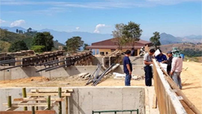 สทภ.1 ตรวจรับงานโครงการก่อสร้างระบบกระจายน้ำสนับสนุนโครงการหลวงเลอตอ