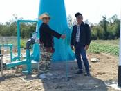 สทภ.11 ติดตามความก้าวหน้า ตรวจสอบโครงการระบบกระจายน้ำสระหนองแวง