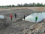 สทภ.11 ตรวจติดตามงานโครงการปรับปรุงฟื้นฟูแหล่งน้ำห้วยคำหวาย จ.อุบลราชธานี