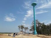 สทภ.11 ตรวจรับงานโครงการก่อสร้างระบบกระจายน้ำด้วยพลังงานแสงอาทิตย์ทดสร้างจั้น