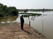 สทภ.11 ตรวจติดตามงานโครงการปรับปรุงฟื้นฟูแหล่งน้ำกุดไชวาน จ.อุบลราชธานี
