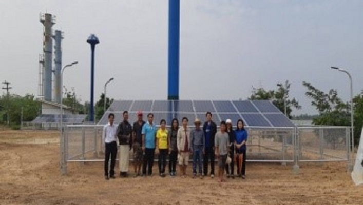 สทภ. 5 ดำเนินโครงการระบบกระจายน้ำ บ้านหนองทัพค่าย จังหวัดบุรีรัมย์ เพื่อเพิ่มประสิทธิภาพการใช้น้ำให้กับเกษตรกรตำบลทุ่งวัง