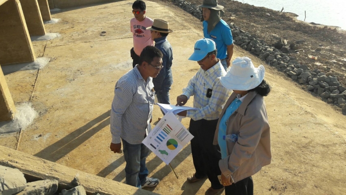 สทภ.11 ติดตามความหน้า โครงการอนุรักษ์ฟื้นฟูแหล่งน้ำกุดเอี่ยน