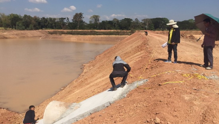 คณะกรรมการตรวจรับงานพัสดุในงานก่อสร้างของ สทภ.3 ออกติดตามงาน