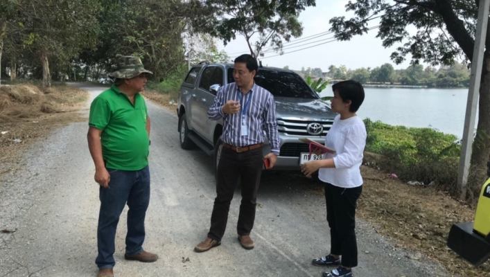 สทภ. 7 ลงพื้นที่ตรวจสอบแหล่งน้ำประเภทหนอง บึง พื้นที่แหล่งน้ำมากกว่า 1000 ไร่ บ้านหัวกรวดหมู่ที่ 4 ตำบลท่าล้อ อำเภอท่าม่วง จังหวัดกาญจนบุรี