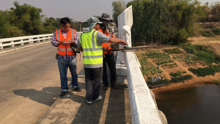 สทภ.๔ ออกปฏิบัติงานสำรวจข้อมูลทางอุทกวิทยา (ข้อมูลระดับน้ำ ปริมาณน้ำ และปริมาณตะกอนแขวนลอย)