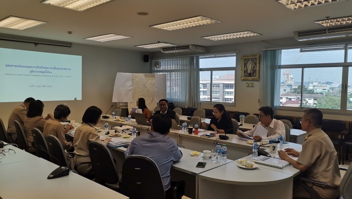 การประชุมปรึกษาหารือ การนำแผนยุทธศาสตร์และแผนปฏิบัติการการปรับตัวต่อการเปลี่ยนแปลงสภาพภูมิอากาศของแม่น้ำโขง (MASAP) เข้าสู่แผนการดำเนินการระดับชาติ”