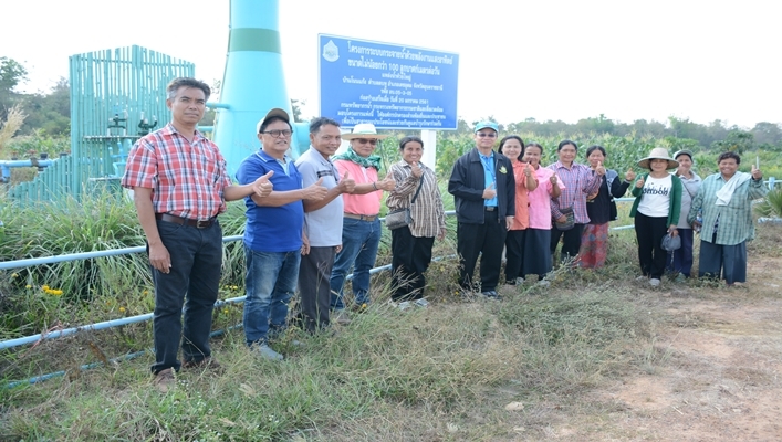 สทภ.11 ลงพื้นที่ติดตามประเมินผลกิจกรรมต่อเนื่องของโครงการระบบกระจายน้ำด้วยพลังงานแสงอาทิตย์ ณ แหล่งน้ำห้วยใหญ่ บ้านโนนแก้ง ตำบลตบหู อำเภอเดชอุดม จังหวัดอุบลราชธานี