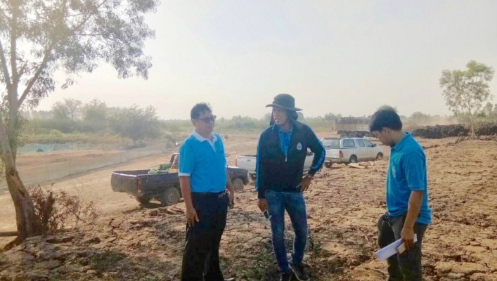 สทภ.7 ลงพื้นที่ตรวจติดตาม กำกับงานโครงการปรับปรุงฟื้นฟูแหล่งน้ำสระเก็บน้ำหนองสองตอน บ้านดอนยอ หมู่ที่ 5 ตำบลวังน้ำเย็น อำเภอบางปลาม้า จังหวัดสุพรรณบุรี