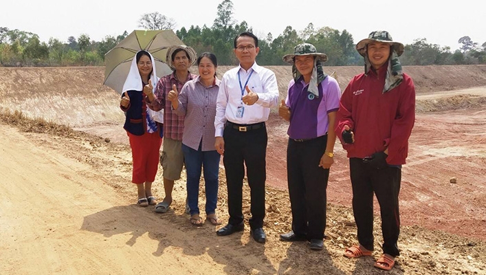 ผอ.สทภ.๔ ลงพื้นที่ตรวจติดตามเร่งรัดงานปีงบประมาณ ๒๕๖๒ โครงการอนุรักษ์ฟื้นฟูหนองแสง