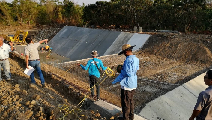 สทภ.6 ลงพื้นที่ติดตามการดำเนินงาน โครงการอนุรักษ์ฟื้นฟูคลองหินเพลิง หมู่ที่ 8,9,11 ตำบลปะตง อำเภอสอยดาว จังหวัดจันทบุรี