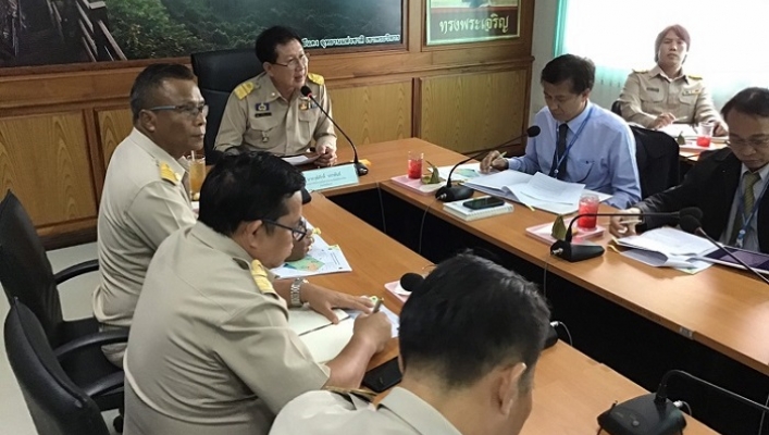 สทภ. 5 ประชุมร่วมกับหน่วยงานที่เกี่ยวข้อง ช่วยเหลือประชาชนในพื้นที่จังหวัดศรีสะเกษ ให้พ้นวิกฤติภัยแล้ง