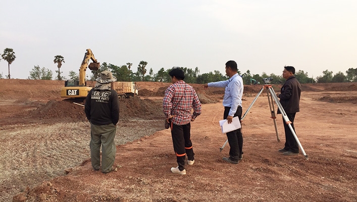 สทภ.๔ ลงพื้นที่ตรวจรับงานโครงการปีงบประมาณ พ.ศ. ๒๕๖๒ โครงการอนุรักษ์ฟื้นฟูฝายโพนเหลี่ยม
