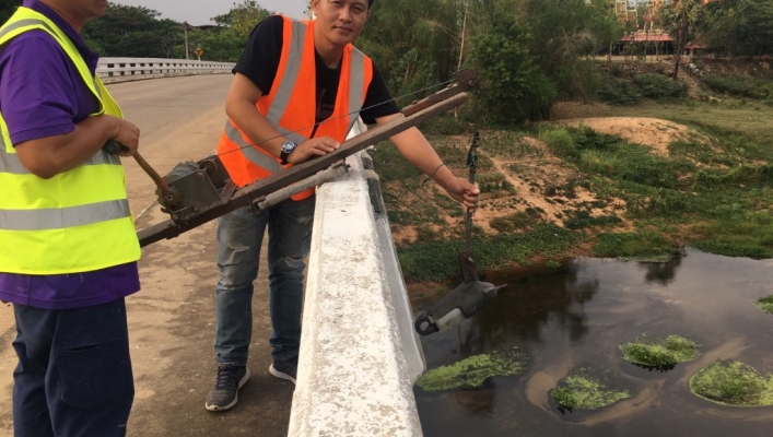 สทภ.๔ ออกปฏิบัติงานสำรวจข้อมูลทางอุทกวิทยา (ข้อมูลระดับน้ำ ปริมาณน้ำ และปริมาณตะกอนแขวนลอย)