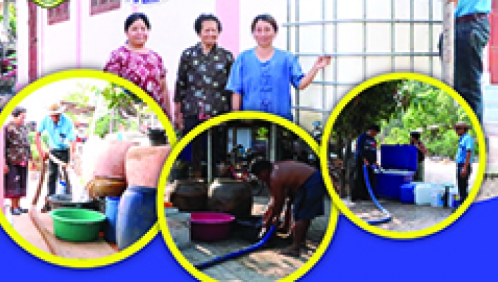 สทภ.4 ลงพื้นที่แจกจ่ายน้ำประชาชนที่ประสบภัยแล้ง จังหวัดร้อยเอ็ด