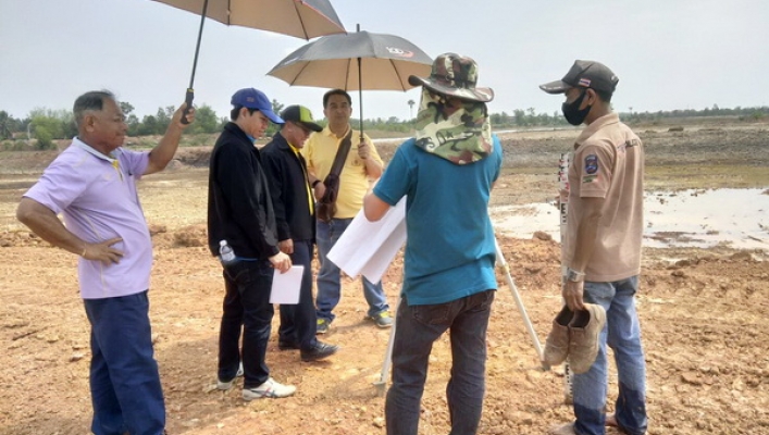 สทภ.3  ตรวจติดตามความคืบหน้าผลการดำเนินงานโครงการปรับปรุงฟื้นฟูแหล่งน้ำหนองพรานแน ช่วง 2  บ้านดอนหมู หมู่ที่ 5 ต.พระธาตุบังพวน อ.เมือง จ.หนองคาย (ปีงบประมาณ 2562)