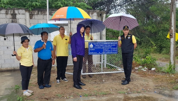 สทภ.7 ลงพื้นที่โครงการเฝ้าระวังและเตือนภัย พื้นที่เสี่ยงภัยน้ำท่วมฉับพลัน-ดินถล่ม สถานีเตือนภัย บ้านใหม่หัวนา ตำบลหนองแก อำเภอหัวหิน จังหวัดประจวบคีรีขันธ์