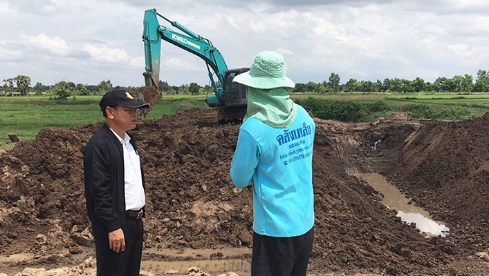 สทภ.๔ ลงพื้นที่ตรวจติดตามเร่งรัดงานโครงการอนุรักษ์ฟื้นฟูคลองน้ำเค็ม