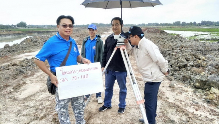 สทภ.๓ ตรวจติดตามความคืบหน้าผลการดำเนินงานโครงการปรับปรุงฟื้นฟูแหล่งน้ำหนองพรานแน ช่วง ๒ บ้านดอนหมู หมู่ที่ ๕ ต.พระธาตุบังพวน อ.เมือง จ.หนองคาย (ปีงบประมาณ ๒๕๖๒)