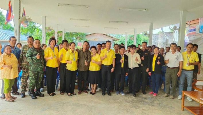 สทภ.7  ดำเนินงานโครงการจัดตั้งและให้ความรู้กลุ่มผู้ใช้น้ำ ในพื้นที่โครงการก่อสร้างฝายน้ำล้นลำห้วยแม่ประจัน หมู่ที่ 3 ต.ยางหัก อ.ปากท่อ จ.ราชบุรี