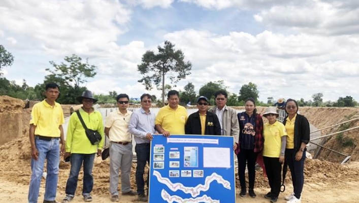 ผู้ตรวจกรมน้ำฯ ลงพื้นที่ตรวจติดตามผลการดำเนินงานโครงการอนุรักษ์ฟื้นฟูห้วยเสว จ.บุรีรัมย์