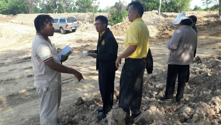 สทภ.11 ลงพื้นที่ตรวจรับงานพัสดุ โครงการปรับปรุงฟื้นฟูแหล่งน้ำหนองกระเดา